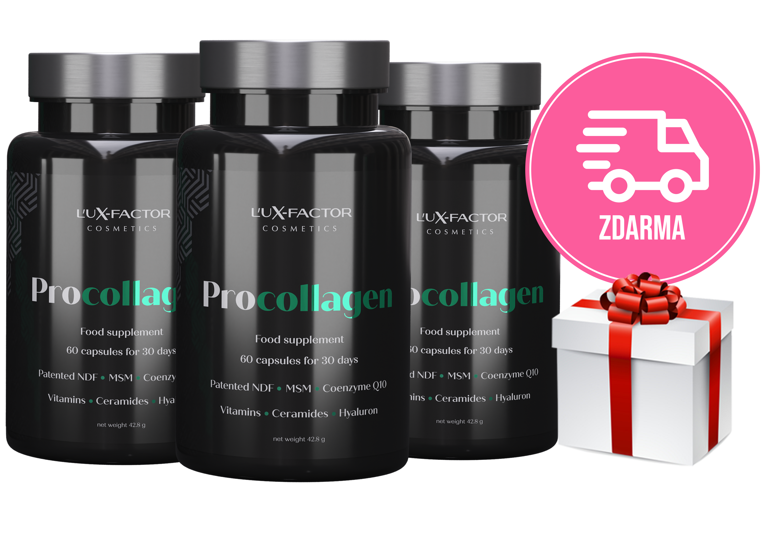 Trojbalení Lux-Factor Procollagen