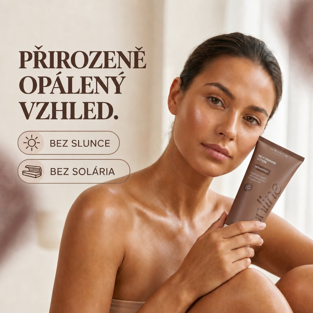 Přirozeně opálená pleť s Lux-Factor TANLINE – teplý zářivý vzhled bez slunce