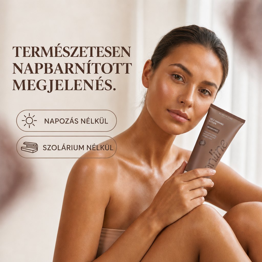 Természetesen barnított bőr a Lux-Factor TANLINE-nal – meleg, ragyogó megjelenés nap nélkül